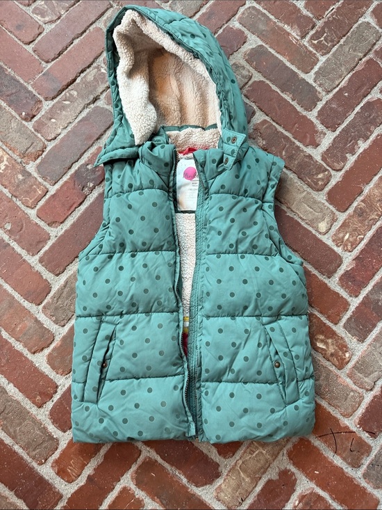 Mini Boden Other - Mini Boden Polkadot Puffer Vest